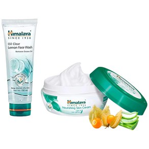 Himalaya Nouishing Skin Ceam 200ml and Himalaya Oil Clea Lemon Face Wash 150ml, 1개, 350g