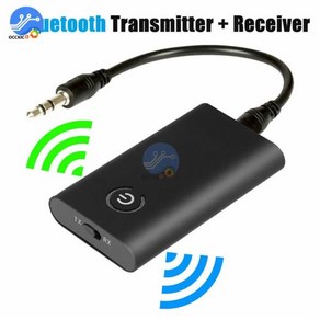 Bluetooth 5.0 송신기 수신기 무선 오디오 어댑터 2 in 1 a2dp 3.5mm 잭 aux 블루투스 어댑터 pc tv 헤드폰 자동차