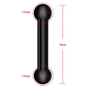 카메라 스마트폰 액션캠 촬영 셀카봉 삼각대 거치대 볼 헤드 어댑터 확장 더블 연결 브래킷 GoPo 고프로 호환 insta 호환360 Osmo 전화 스탠드 GPS용 17mm 20m, 08 Long 17mm to 17mm, 1개