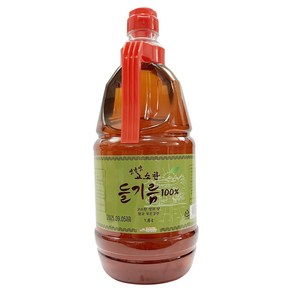 옛날맛 고소한 들기름 들깨 100% 저온압착방식 대용량 업소용, 1개, 1.8L