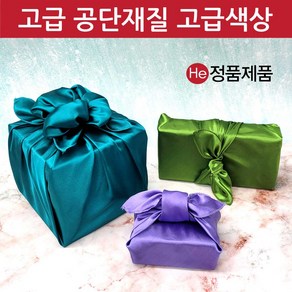 칼라보자기 경옥고 공진단상자 꿀단지 선물포장 공단보자기, 중(카키)