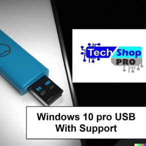 TechShopPro 호환 Windows 10 홈 및 전문가용 3264비트 USB입니다. 새로고침 복구 복원 부팅 USB 설치. PC 노트북 데스크톱을 수정합니다. 무료 기술