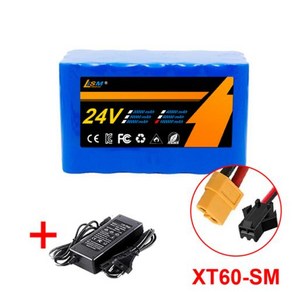 24V배터리 새로운 팩 7S3P 18650 리튬 이온 100Ah 20A 밸런스 BMS 29.4V 2A 충전기 포함, 100Ah-CRA-XT60-SM, 1개