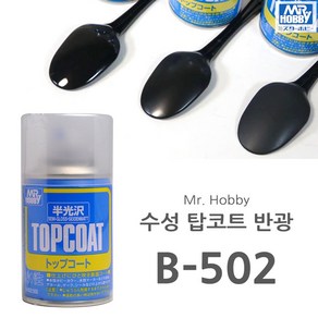 [군제] 마감제 미스터하비 슈퍼 클리어 탑코트 유광 무광 반광 마감재 모음, 탑코트 반광 B502, 1개