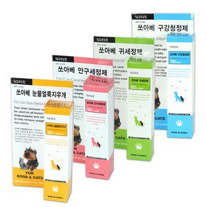 쏘아베 프리미엄 반려동물 위생관리 세정제 4종 - 귀 / 안구 / 눈물얼룩 / 구강 120ml, 안구세정제, 1개