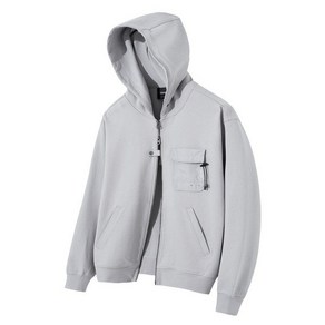 스위브 Edge Slit Pocket Hood Zip up Light Gey LSRSCTZ102M_P348903921