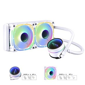 워터 쿨러 240mm Branco RGB 팬 Cpu 수냉 방열판 인텔 Lga 2011 V3 1700/1151/AM3 +/AM4 IWONGOU 액체