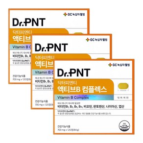 [정품] 닥터피엔티 액티브B컴플렉스 활력비타민B vitaminB, 3개, 120정