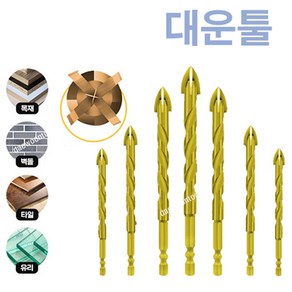 주피터 만능드릴비트 3.5mm 콘크리트 목재 타일 타공, 1개