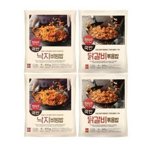 비비고 낙지비빔밥410gx2개+닭갈비볶음밥440gx2개, 1세트