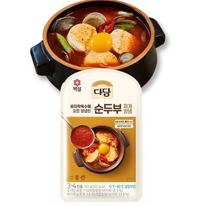 CJ [냉장] 다담 바지락순두부찌개양념 140g x3개