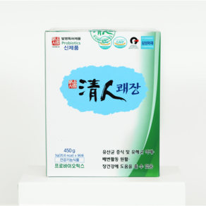 NEW 청인 쾌장 450g (5g X 90포) 사과식이섬유 함유, 1개