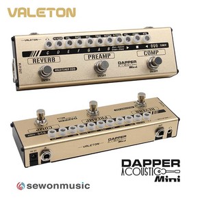 VALETON Dappe Acoustic Mini 베일톤 멀티 이펙터, 1개