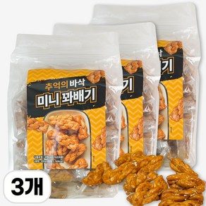 엔터콘 미니 꽈배기 과자 개별포장, 3개, 500g