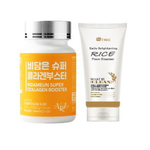 JEEARA BIDAMEUM COLLAGEN 제이아라 비담은 슈퍼 콜라겐 부스터 60정 2개월분(클랜징 폼 증정), 1개