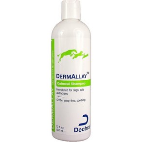 DemAllay 개 고양이 말을 위한 오트밀 샴푸 12온스 병, 355ml, 1개