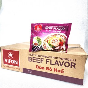 베트남라면 비폰 분포후에 소고기향라면(1BOX-30EA) VIFON Bun Bo Hue BEEF FLAVOR 65g woldfood, 30개