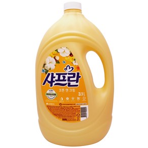 샤프란 시어버터 섬유유연제 코튼 앤 크림 용기형, 3.1L, 4개