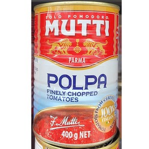 MUTTI 무띠 파인리 찹드 토마토 400g / 이탈리아, 1개