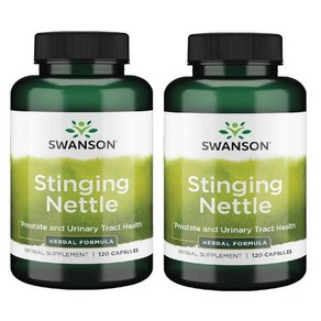 Swanson Supeio Hebs 쐐기풀 120캡슐 x2병 Stinging Nettle, 2개, 120정