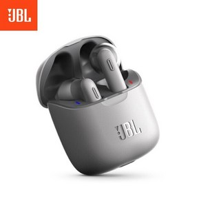 JBL TUNE 220 TWS 트루 와이어리스 블루투스 이어폰 T220TWS 스테레오 이어버드 베이스 사운드 헤드폰, 03 gey