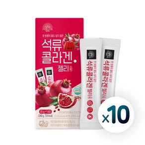 [10개 묶음] [내추럴박스] 석류 콜라겐 젤리 (20g x 14포) x 10개, 10개, 280g