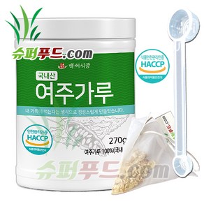 HACCP 여주 가루 국내산 여주분말100% 천연 인슐린 p-인슐린 국산 여주가루100% + 슈퍼푸드.com 연자육 티백, 270g, 1개