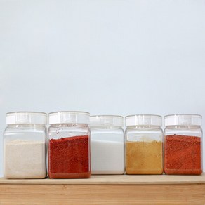 [실리쿡] 원터치 냉장고수납용기 사각 1000ml 5개, 5