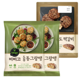 비비고 도톰 동그랑땡 560g x 2봉 + 남도떡갈비 450g x 1봉, 1세트