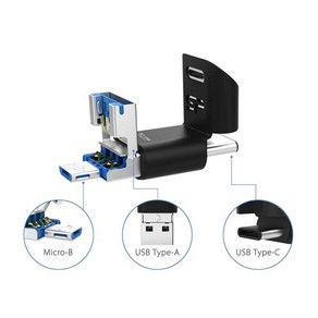 [실리콘파워] USB 3-in-1 Mobile C50 OTG [32GB/블랙], 단일 저장용량