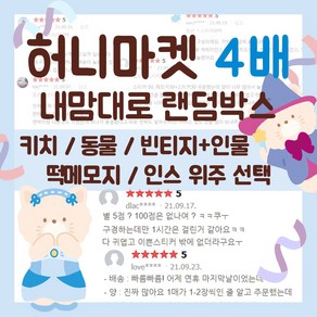 4배 인스 랜덤박스 다이어리 꾸미기 다꾸 인쇄소 스티커 랜박 떡메모지 도무송 떡메모지 생일 학생 선물 [허니마켓]