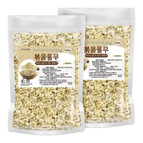 율무 뻥튀기 볶은 율무 시리얼 1kg (500g x 2개), 2개