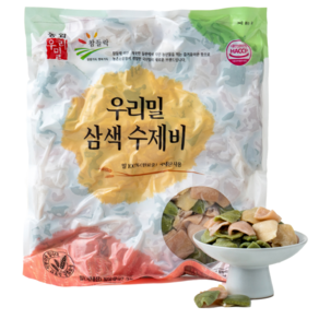 우리밀 삼색수제비 1kg 10인분 2개 2kg 농협생산 식사대용 부대찌개 만두국 냉동