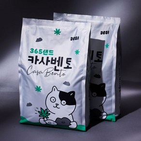 3651 365샌드 카사바 벤토나이트 카사벤토 고양이 모래 6kg X 2개(1박스), 2개