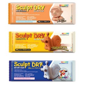 문교 스컬트드라이/Sculpt Dry/ 500g 백색/살구/황토