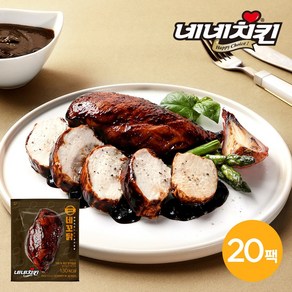 네네치킨 네꼬닭 짜장맛 닭가슴살, 20개, 100g