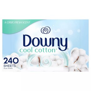 Downy 다우니 섬유 유연제 쿨 코튼 240매 시트 섬유유연제, 2개