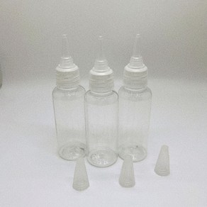 10개 화장품 공병 100ml 뾰족캡 휴대용, 1세트