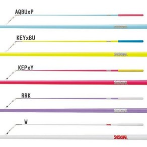 사사키 SASAKI 리듬 체조 주니어 리본 스틱 MJ-82, RRK / P : 라일락 / 핑크, 1개