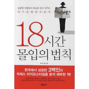 18시간 몰입의 법칙:성공한 사람들이 목숨을 걸고 지키는 자기운명창조공식, 맑은소리, 이지성