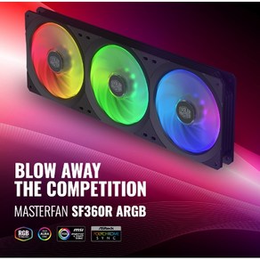 [쿨러마스터] MASTERFAN SF360R ARGB [시스템쿨러/120mm], 단일옵션, 1개