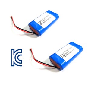 KC인증 울브스 3.7V 7.4V 14.8V 리튬리온 18650 배터리팩, 전자기기 호환 3.7V 18650 4000mah, 1개, 2개입