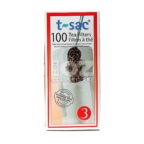 T-SAC 티색 일회용 티 필터 3호 1곽-100매, 1개