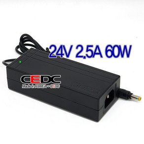 [CEDC] 24V 2.5A 60W SW60-24002500-W/PL-24025i호환 로더스국산어댑터 24V2.5A아답터, 1개, 어댑터만