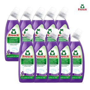 [프로쉬] 라벤더 변기 세정제 750ml_1Box(10개입)-악취 요석제거, 750ml, 10개