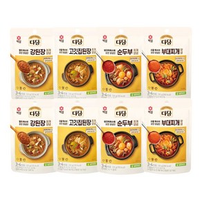 다담 찌개양념 (강된장+고깃집된장+순두부+부대찌개) 130g x2