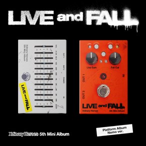 엑스디너리 히어로즈 (Xdinay Heoes) / LIVE and FALL 미니앨법 5집 (Platfom Album)(버전선택/CD아님/JYPK1905)(예약)10/15발송, 오렌지버전