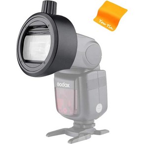 Godox S-R1 플래시 헤드 어댑터 Speedlite 액세서리 - V860과 호환 가능II TT685 TT600 및 캐논 니콘 소니 카메라 스피드라이트, 1개