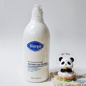 [정품]BIORGA 탈모샴푸/탈모증상완화/기능성 특허원료 쥐손이풀잎추출물 돌콩배아추출물/바이오틴/카페인/손상모발개선 대용량 샴푸, 1개, 999ml