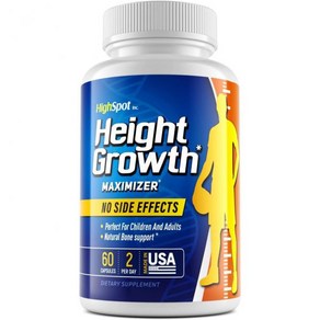 Height Gowth - Height Gowth Maximize - Calcium Vitamin D3 B1 B2 - Gow Talle Supplement - Bone G, 1개, 60정